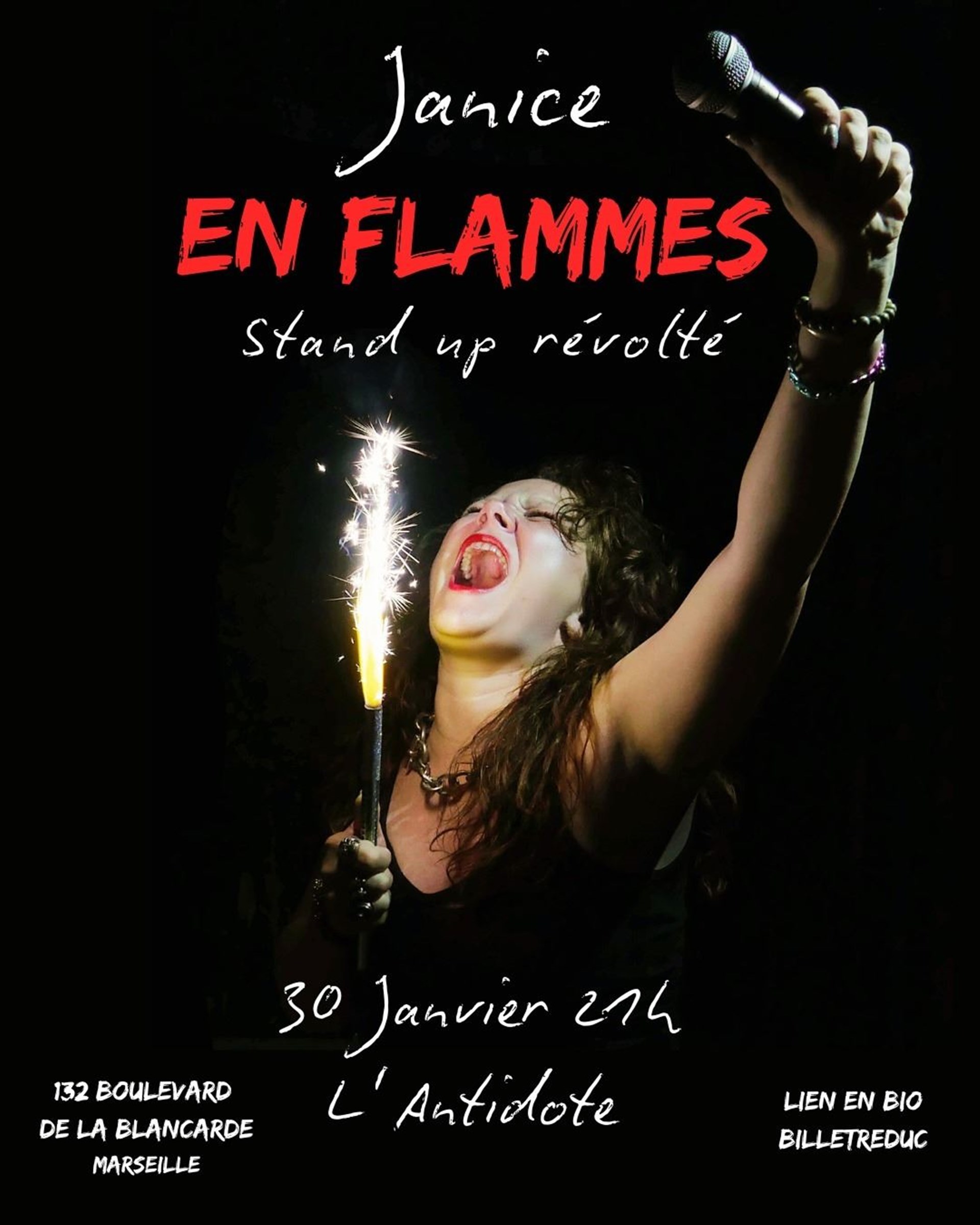 Portrait de Janice en Flammes