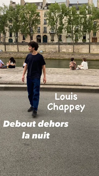 Affiche de Debout dehors la nuit avec Louis Chappey