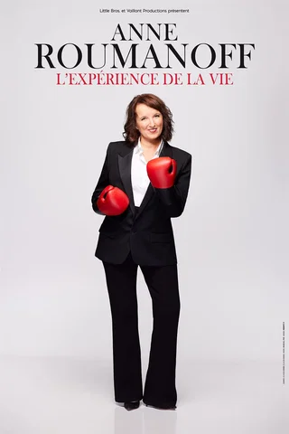 Affiche de l'Expérience de la Vie - Théâtre des Mathurins, Paris avec Anne Roumanoff