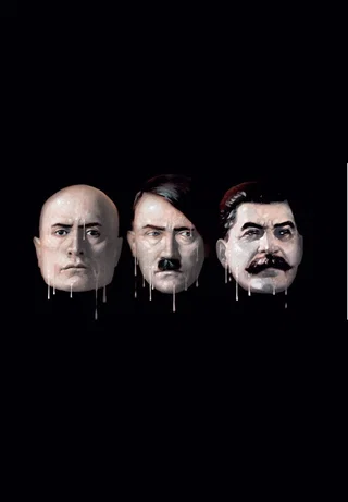 Affiche de Adolf, Benito et Joseph, une partie d'échecs avec Benito
