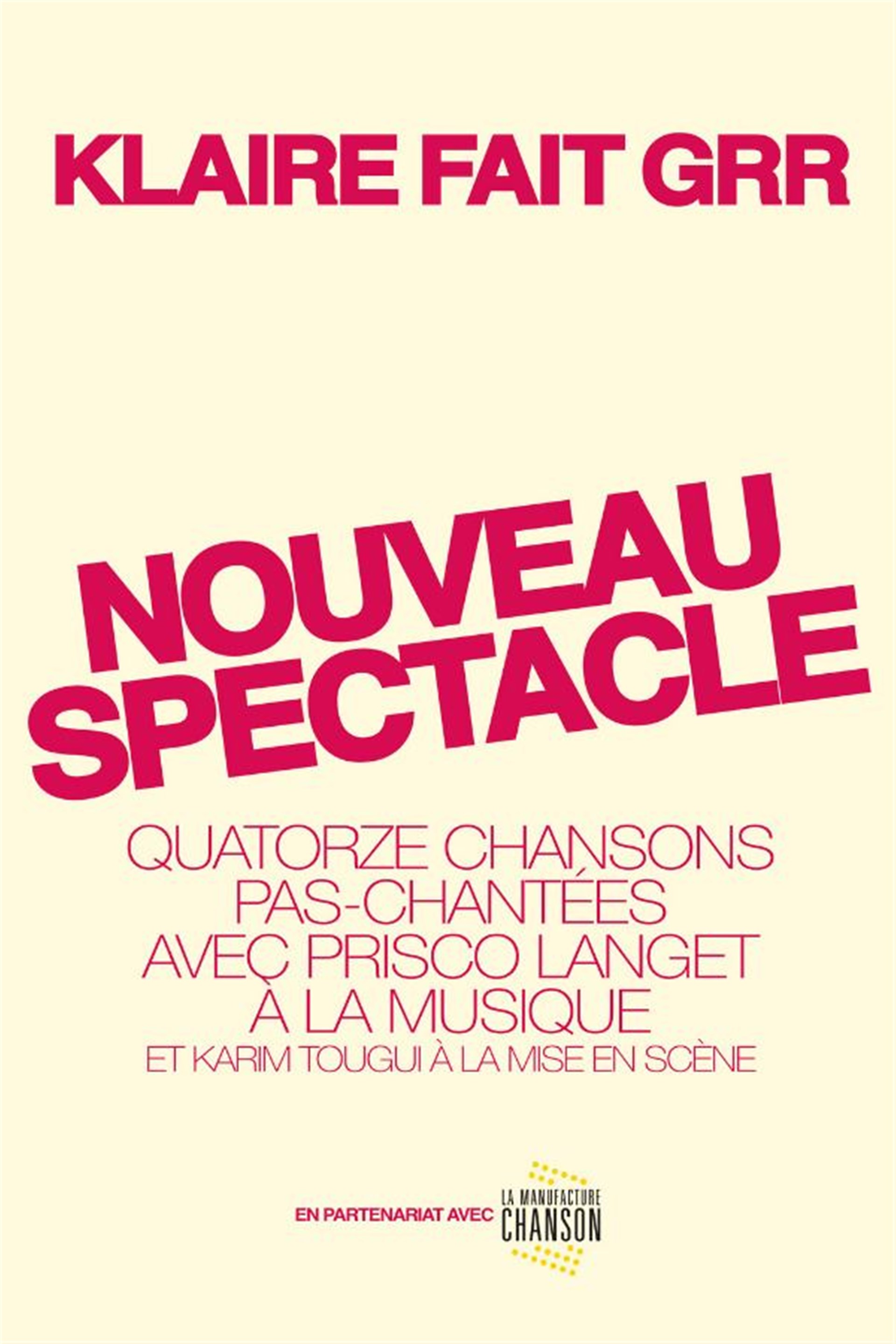 Klaire fait Grr Nouveau spectacle