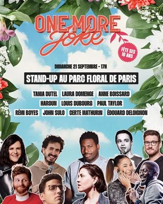 Affiche de One More Joke x Parc Floral