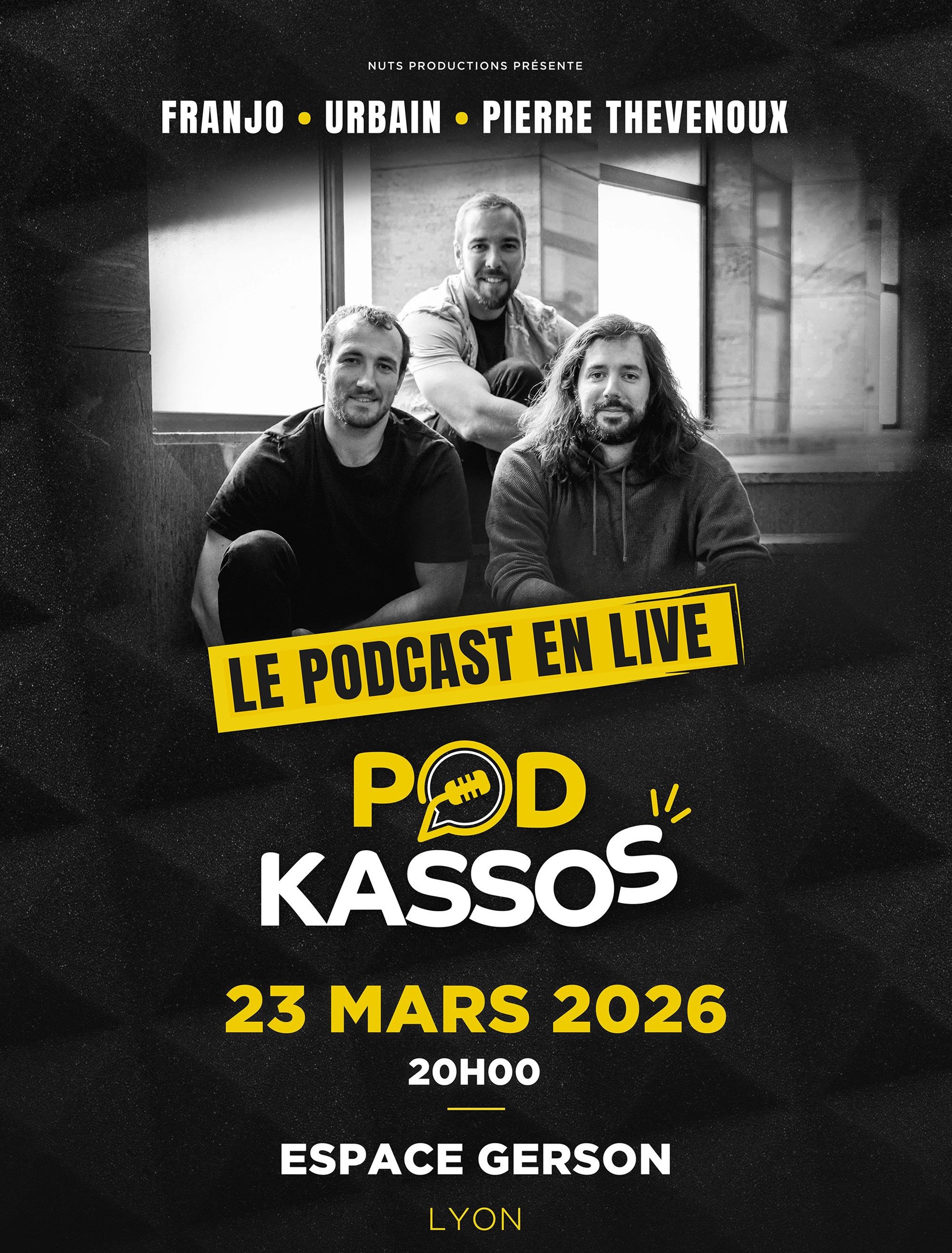Podkassos, le podcast en live