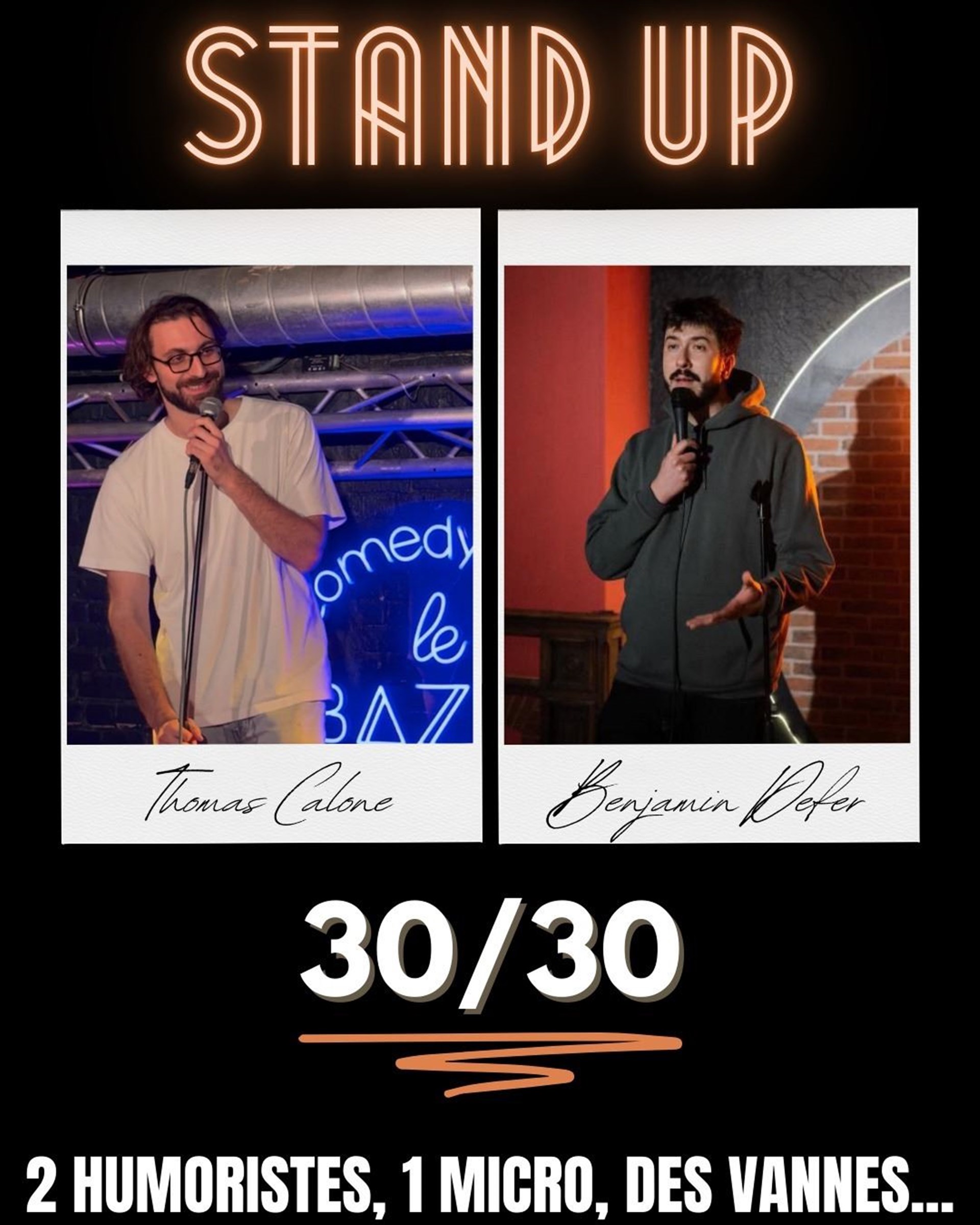 Thomas Calone et Benjamin Defer font leur 30/30