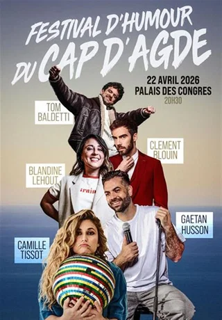 Affiche de Plateau humour et magie Festival du Cap d'Agde
