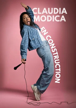 Affiche de Claudia Modica en rodage avec Claudia Modica