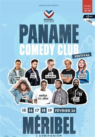 Affiche de Paname comedy festival à méribel