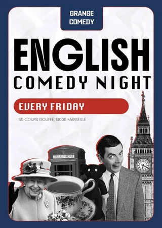 Affiche de English Comedy Night ⎸ À LA GRANGE