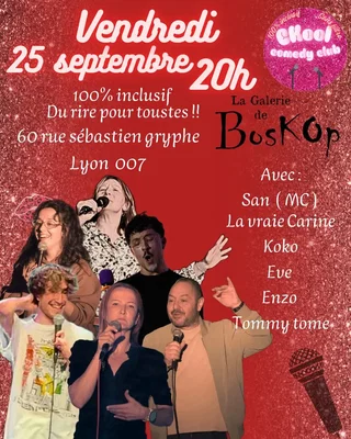 Affiche de C Kool Comedy Club : Plateau Stand-Up 100% inclusif