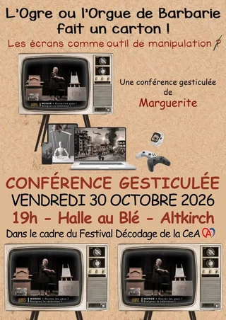Affiche de Conférence Gesticulée