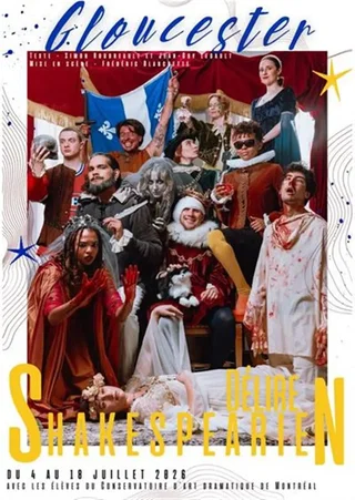 Affiche de Gloucester délire Shakespearien