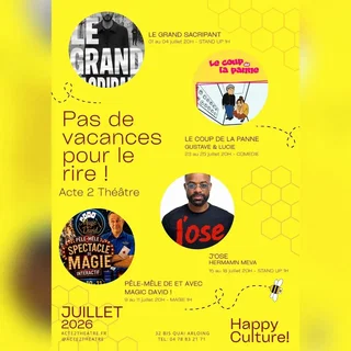 Affiche de Humour  Stand up Comédie  Magie avec Hermann Meva