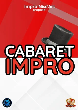 Affiche de Impro Niss'art dans cabaret impro