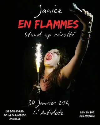 Affiche de Janice en Flammes dans Stand up révolté
