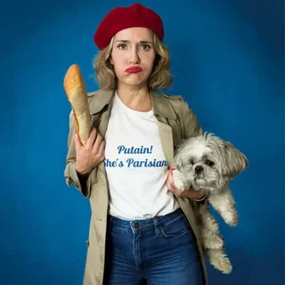 Affiche de Julie Collas dans Oh my God she's Parisian au Théâtre BO Saint-Martin