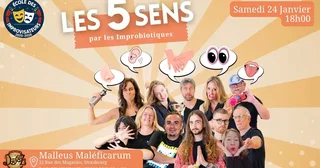 Affiche de Les 5 sens, par les Improbiotiques 