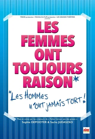 Affiche de Les femmes ont toujours raison, les hommes n'ont jamais tort !