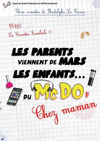 Affiche de Les parents viennent de Mars, les enfants du McDo