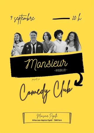 Affiche de Monsieur Pigalle's Comedy Club