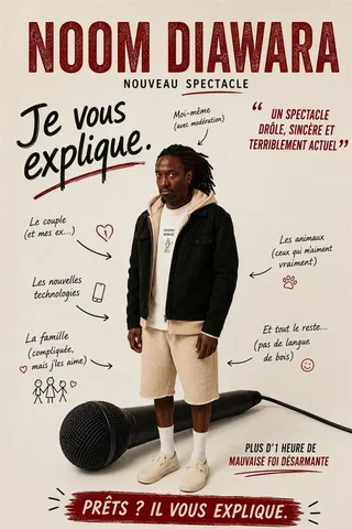 Affiche de Noom Diawara dans Je vous explique