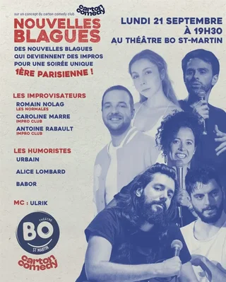 Affiche de Nouvelles Blagues par Carton Comedy