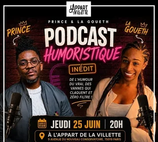 Affiche de Podcast Humoristique en live