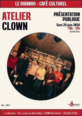 Affiche de Présentation publique de l'atelier clown
