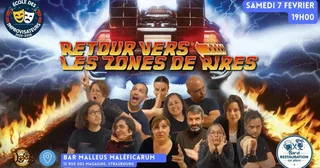 Affiche de Retour vers les Zones de Rire (show d'impro des avancés)