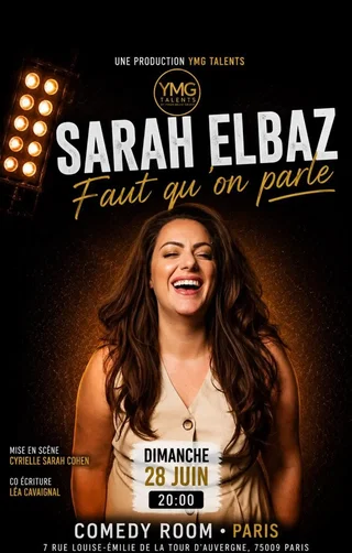 Affiche de Sarah Elbaz dans Faut qu'on parle