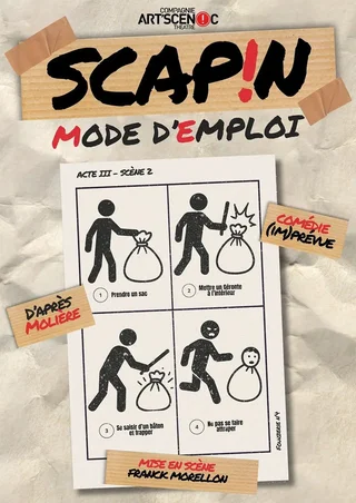 Affiche de Scapin : mode d'emploi