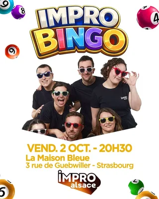 Affiche de Show d'IMPRO Alsace : Impro bingo !