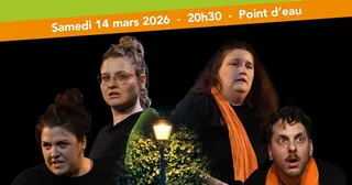 Affiche de Spectacle d'improvisation  - Concept : THE BENCH