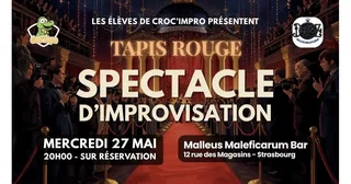 Affiche de Tapis Rouge - spectacle d’improvisation 