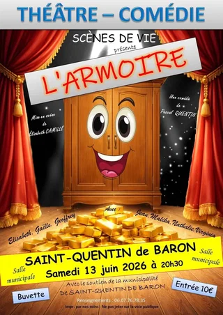 Affiche de Théâtre-comédie "L'ARMOIRE"