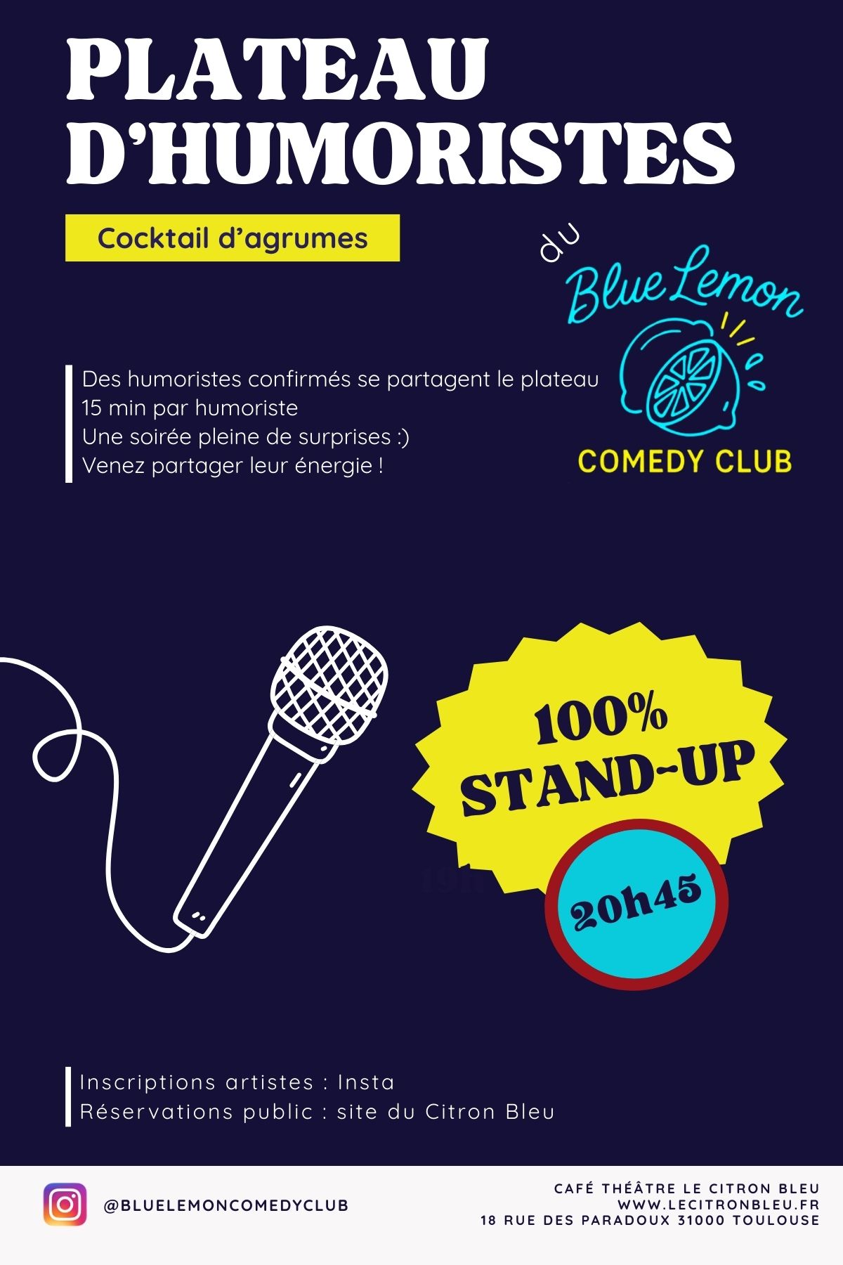 Stand-Up - "Cocktail d’agrumes" - 20:45🎤