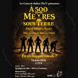 Affiche de À 500 mètres sous terre – Huis clos de Mikaël Le Bouder