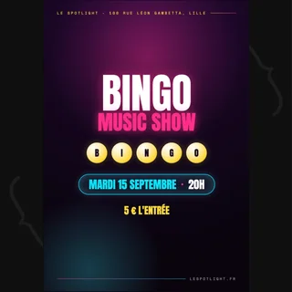 Affiche de Bingo Musical