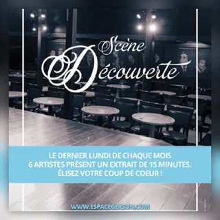 Affiche de Plateaux de Gerson-dernier lundi de chaque mois