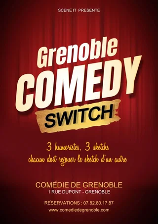 Affiche de Grenoble Comedy switch