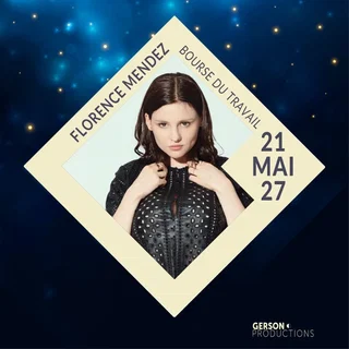 Affiche de Florence Mendez "Délicate" - Bourse du Travail Lyon 3ème