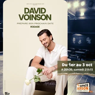 Affiche de David Voinson - Rodage