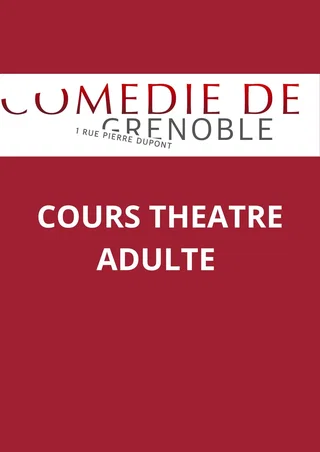 Affiche de Pré-inscriptions cours de théâtre mardi adulte 2026-2027