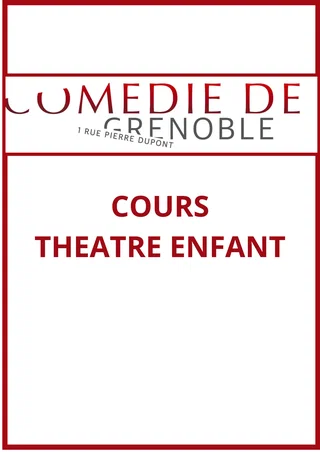 Affiche de Pré-inscriptions cours de théâtre mercredi enfant 2026-2027