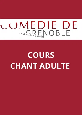 Affiche de Pré-inscriptions cours de théâtre jeudi 2026-2027