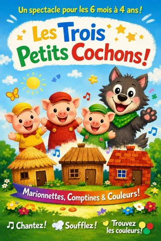 Affiche de Les Trois petits cochons !