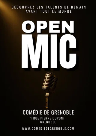 Affiche de Open Mic de la Comédie de Grenoble