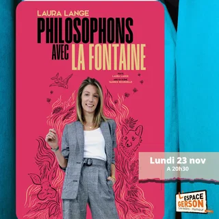 Affiche de Laura Lange - Philosophons La Fontaine