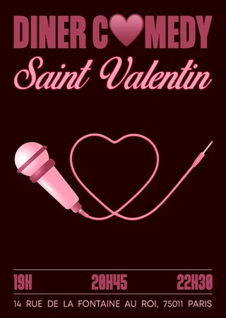 Affiche de Diner Comedy Saint-Valentin