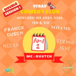 Affiche de Stras Comedy Club Avril (Double session)