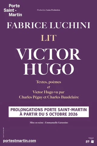 Affiche de FABRICE LUCHINI lit Victor Hugo